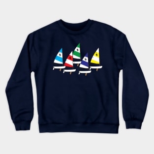 Dyer Dhow Sailboats Racing Crewneck Sweatshirt